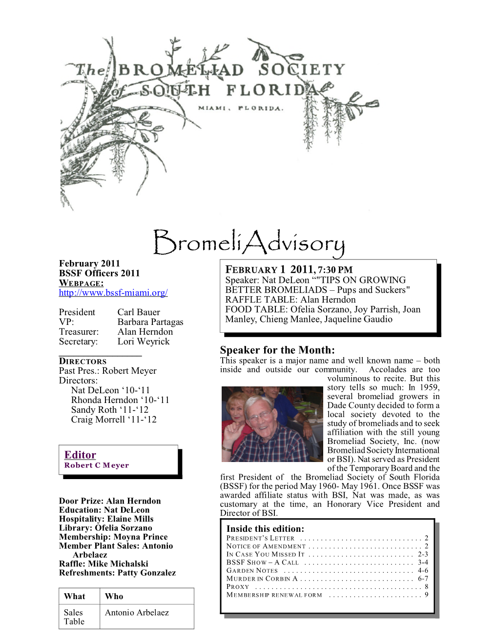 Bromeliadvisory