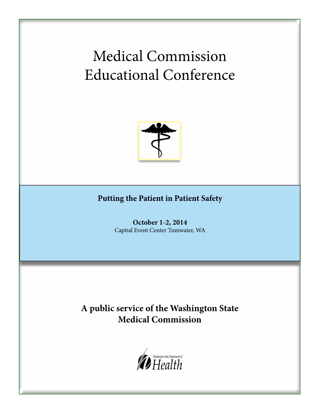 Medical Commission Conference E-Book 2014