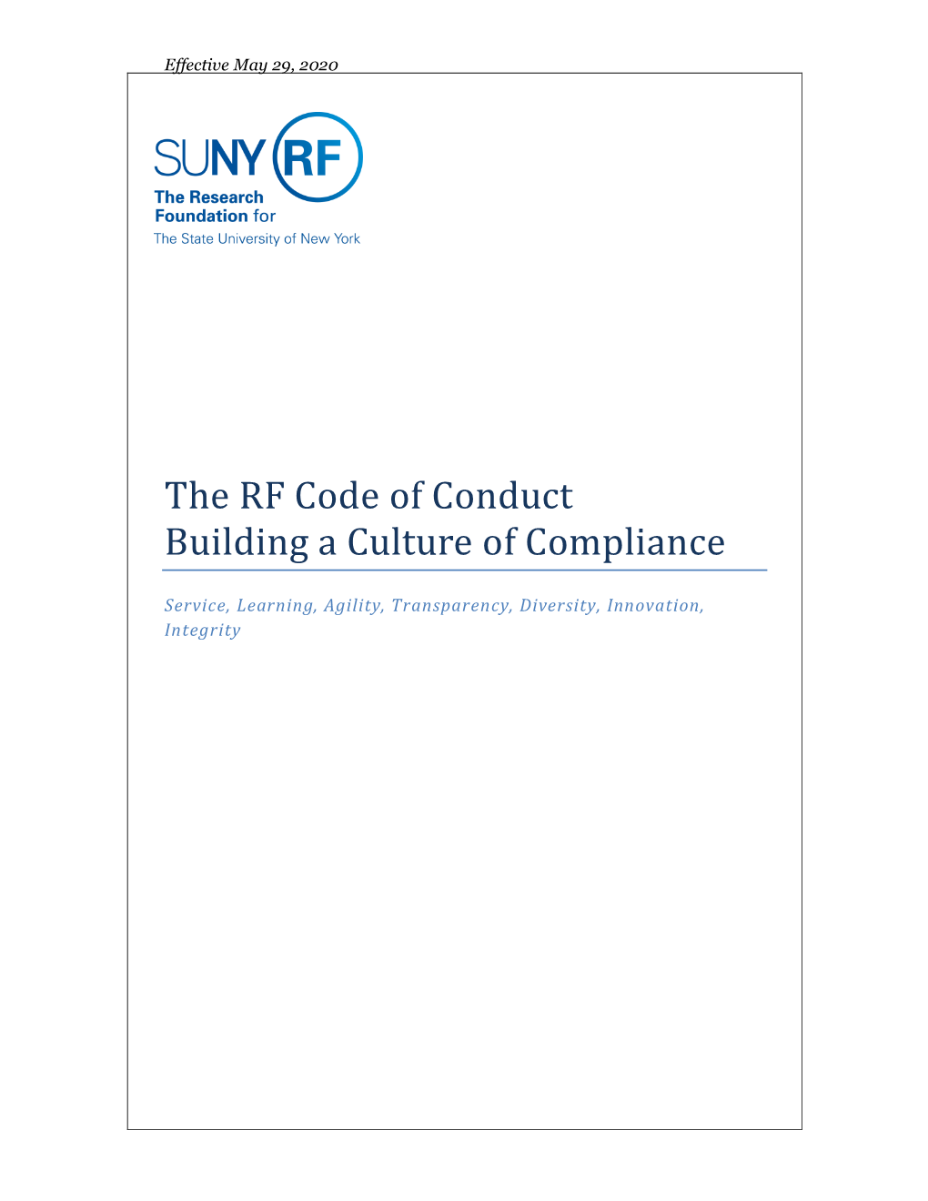 Code of Conduct Building a Culture of Compliance