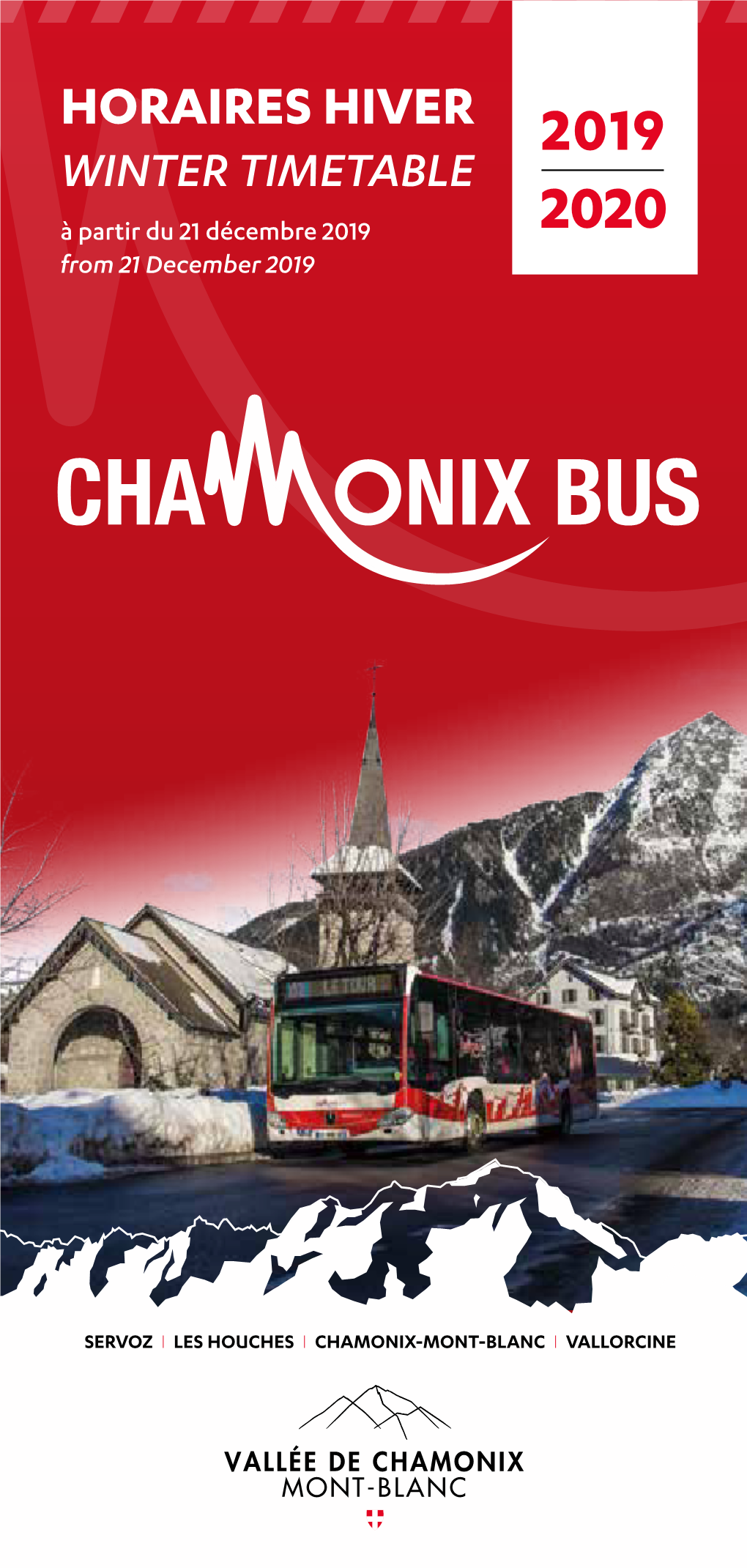 HORAIRES HIVER 2019 WINTER TIMETABLE À Partir Du 21 Décembre 2019 2020 from 21 December 2019