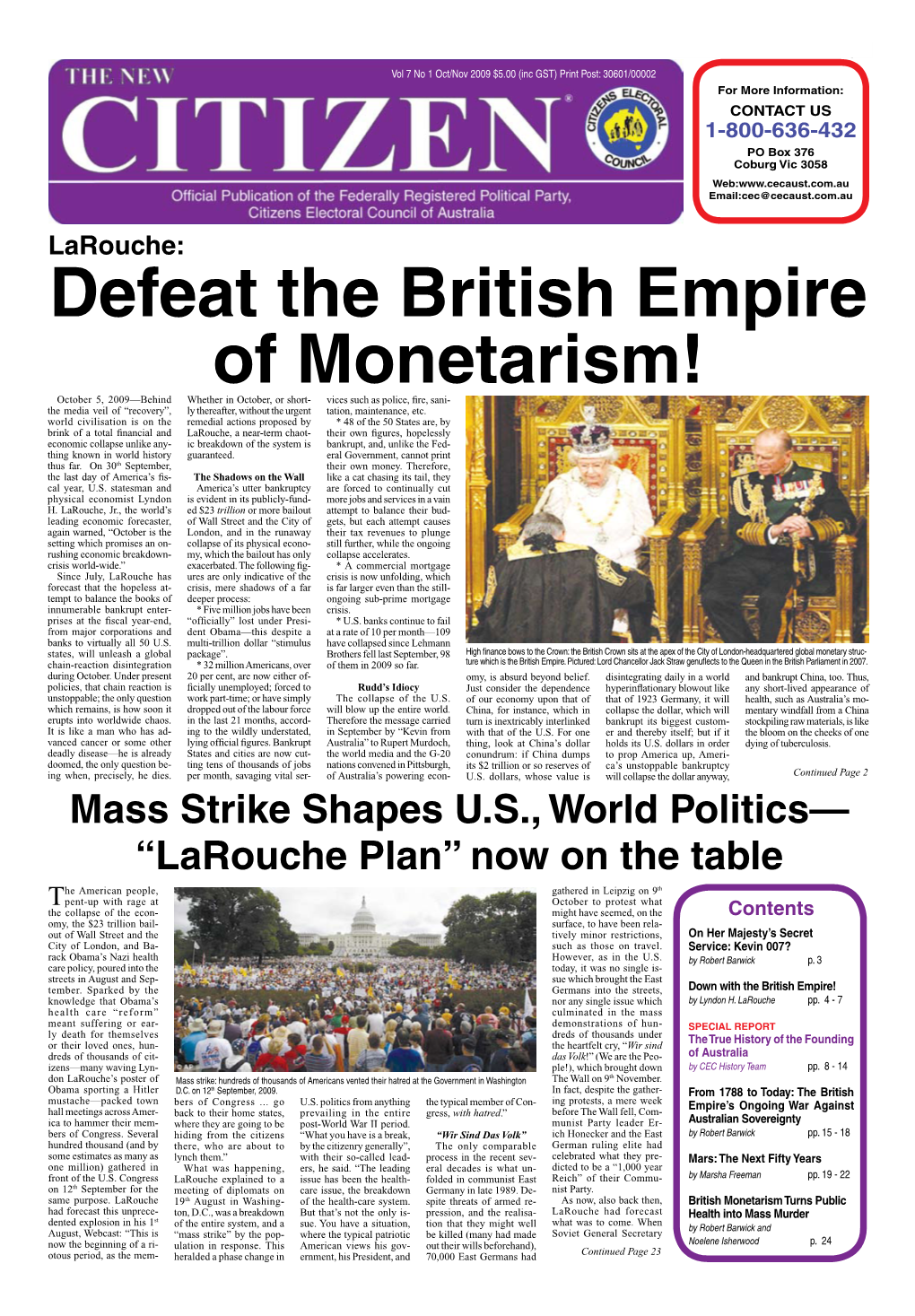 Larouche: Defeat the British Empire of Monetarism!