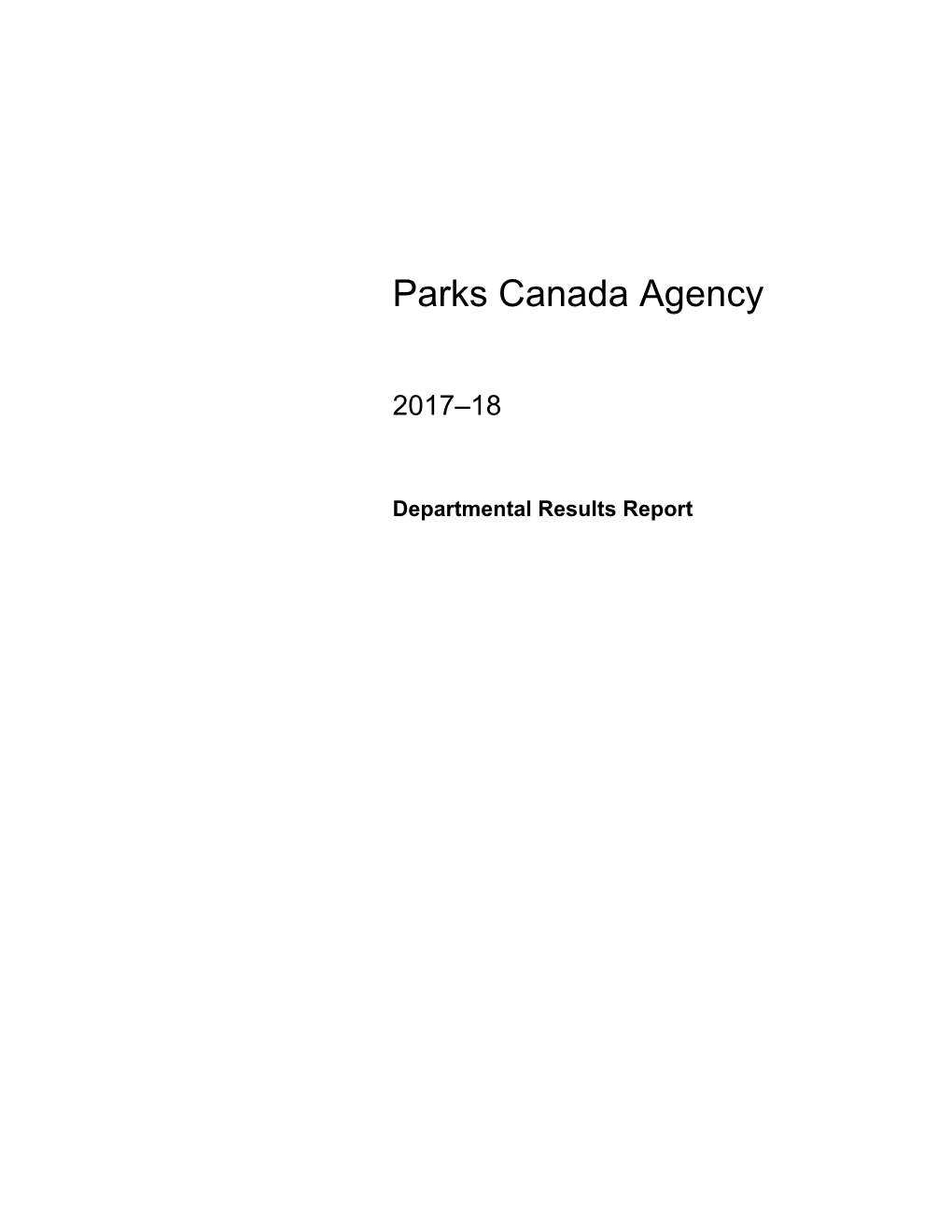 Parks Canada Agency