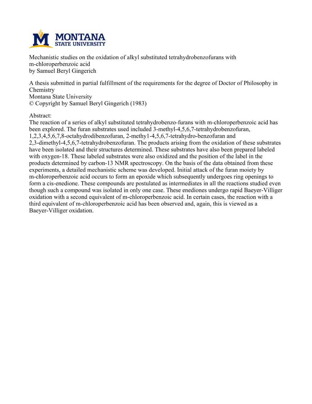 Mechanistic Studies on the Oxidation of Alkyl Substituted