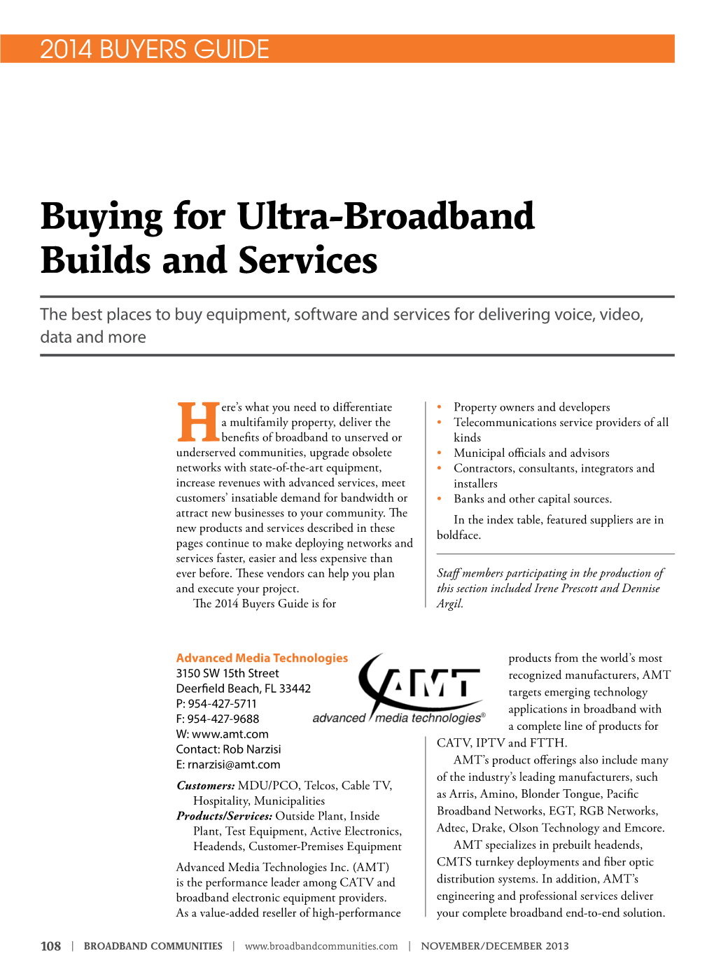 Buying for Ultra-Broadband Builds and Services