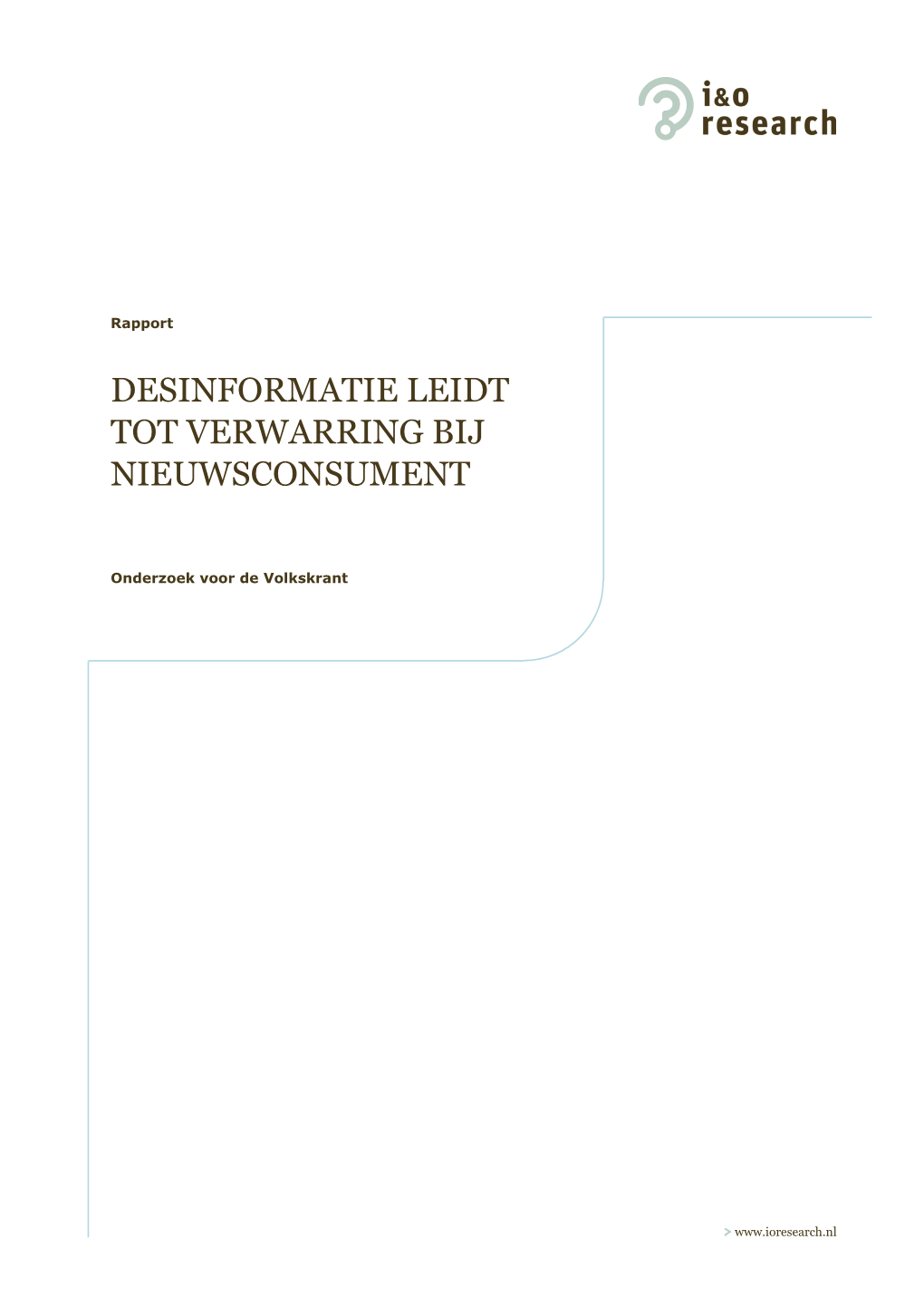 Desinformatie Leidt Tot Verwarring Bij Nieuwsconsument