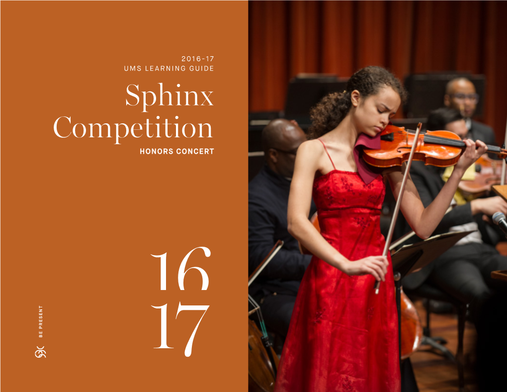 Sphinx Competition HONORS CONCERT