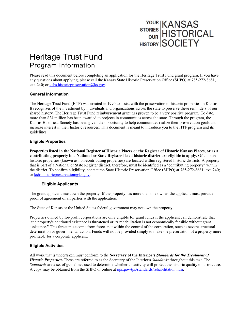 Heritage Trust Fund