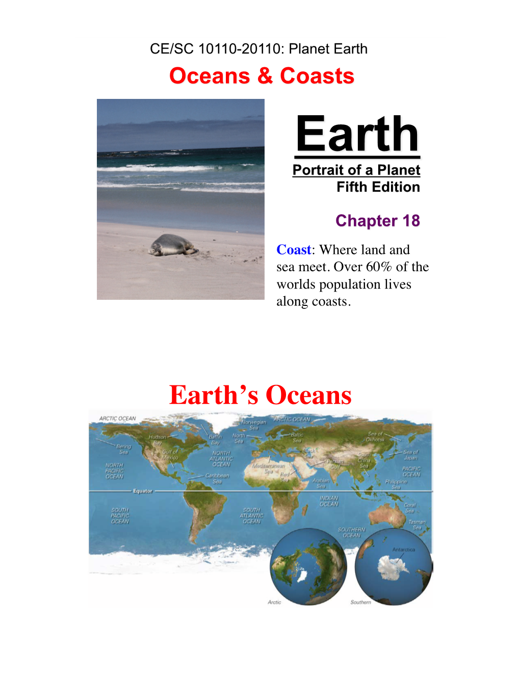 Earth's Oceans