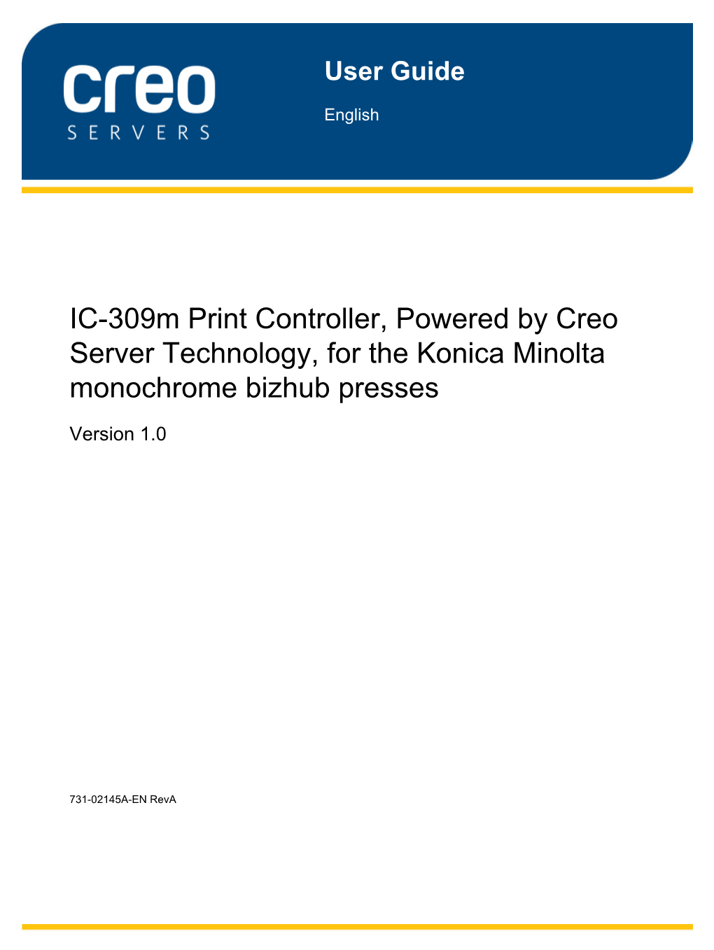 IC-309M Print Controller, Powered by Creo Server Technology, for the Konica Minolta Monochrome Bizhub Presses