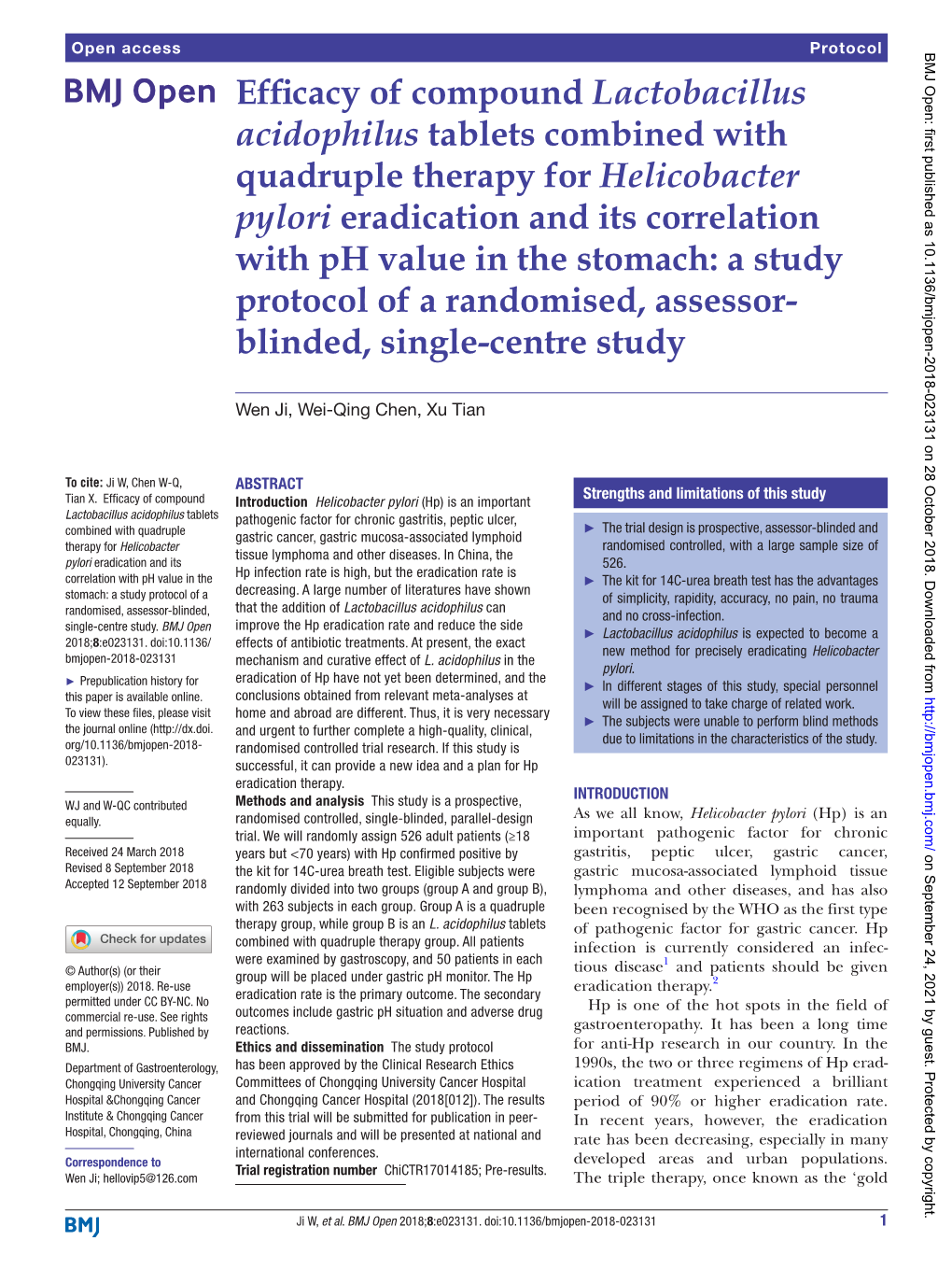 Efficacy of Compound Lactobacillus Acidophilus Tablets Combined With