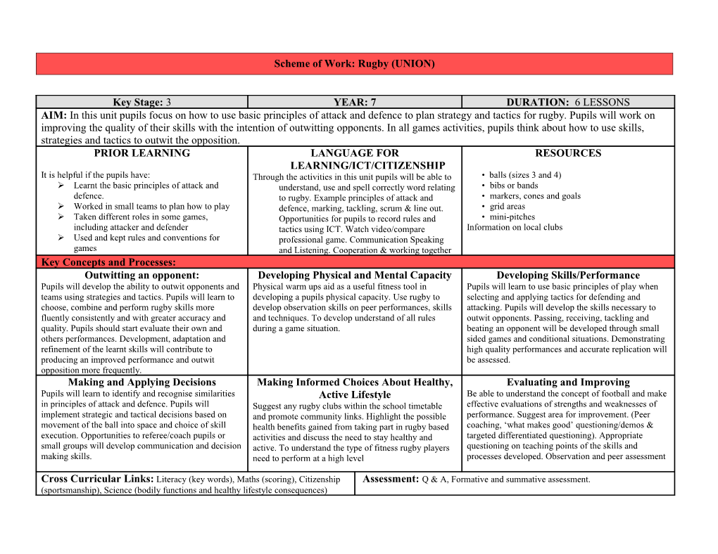 Language for Learning/Ict/Citizenship