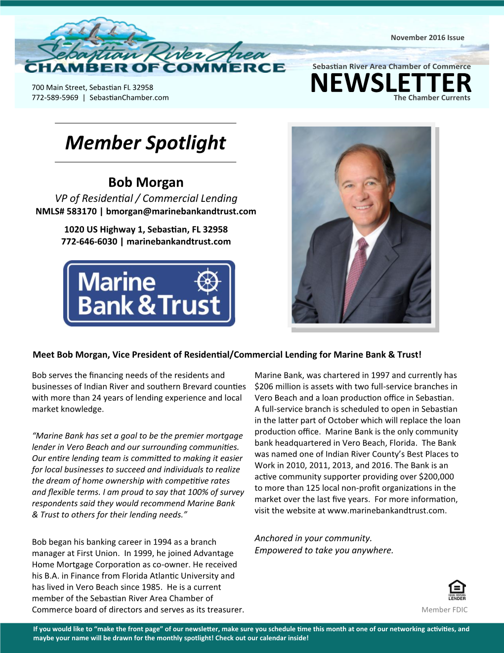 November 2016 Newsletter