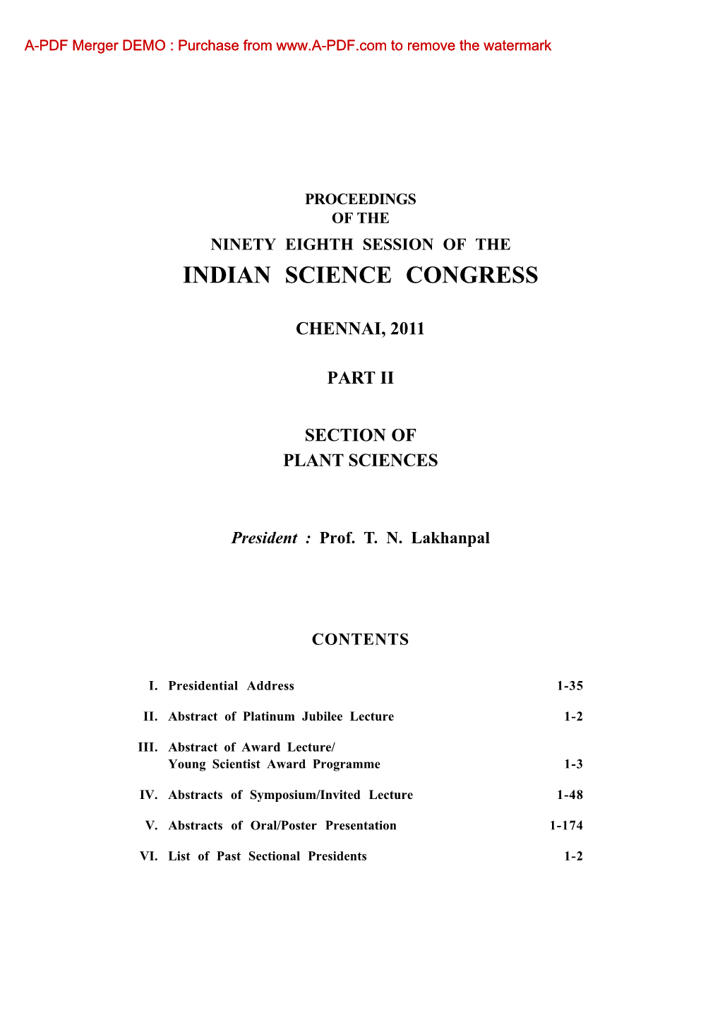 Indian Science Congress