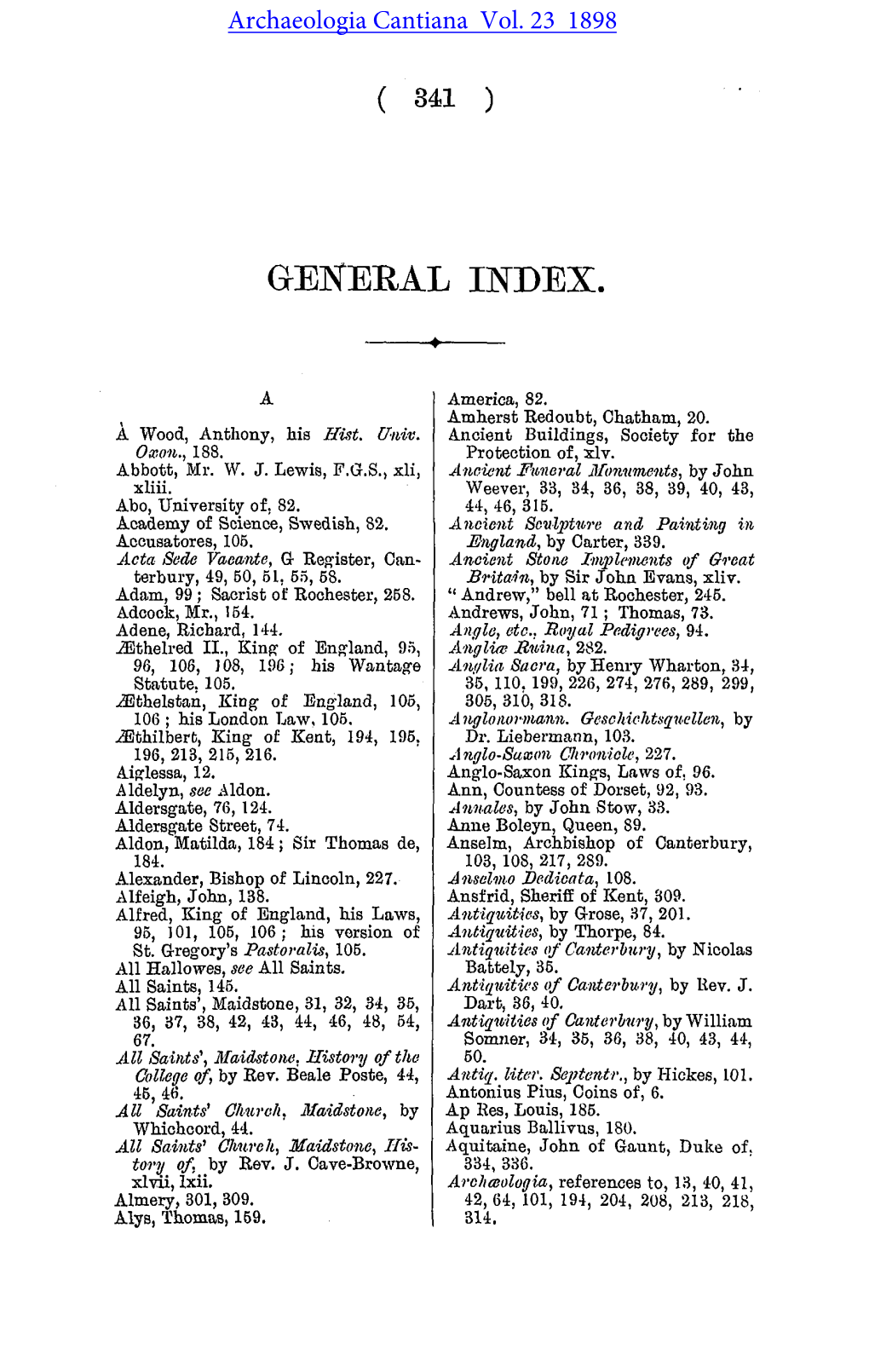 General Index