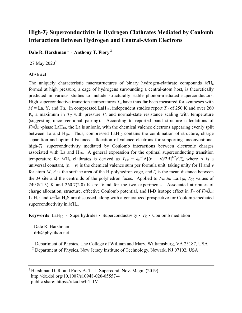 High-TC Superconductivity in Hydrogen Clathrates Mediated by Coulomb Interactions Between Hydrogen and Central-Atom Electrons