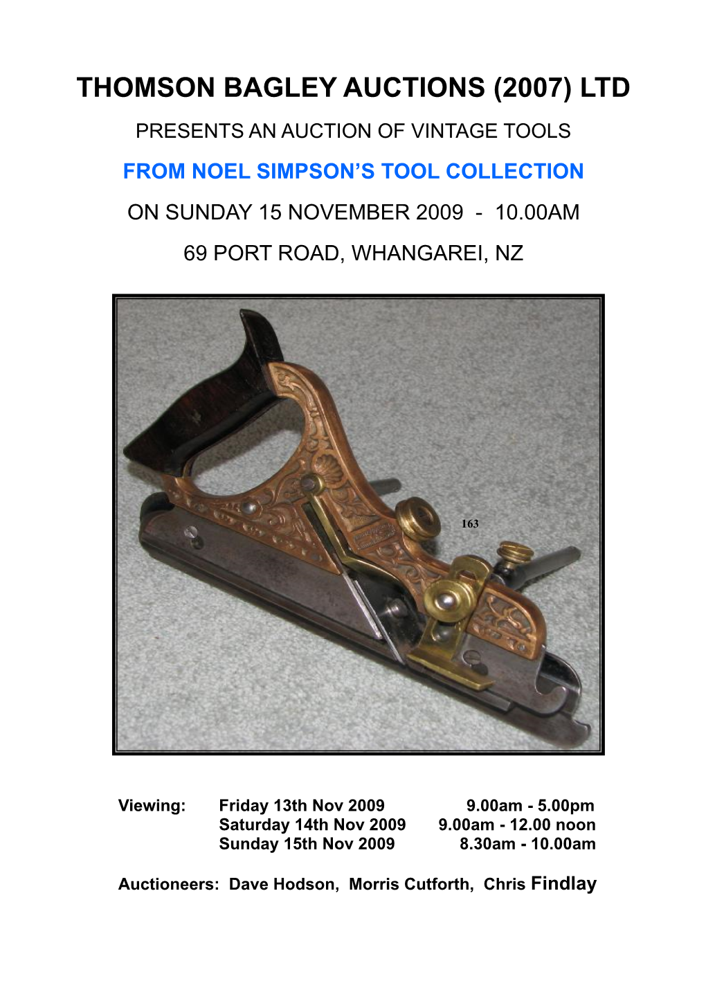 Thomson Bagley Auctions (2007) Ltd