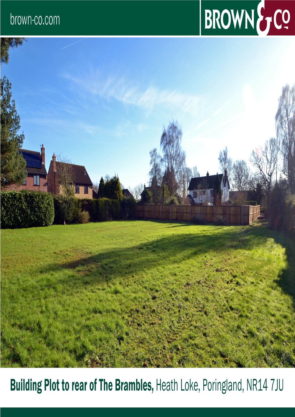 Building Plot to Rear of the Brambles, Heath Loke, Poringland, NR14 7JU