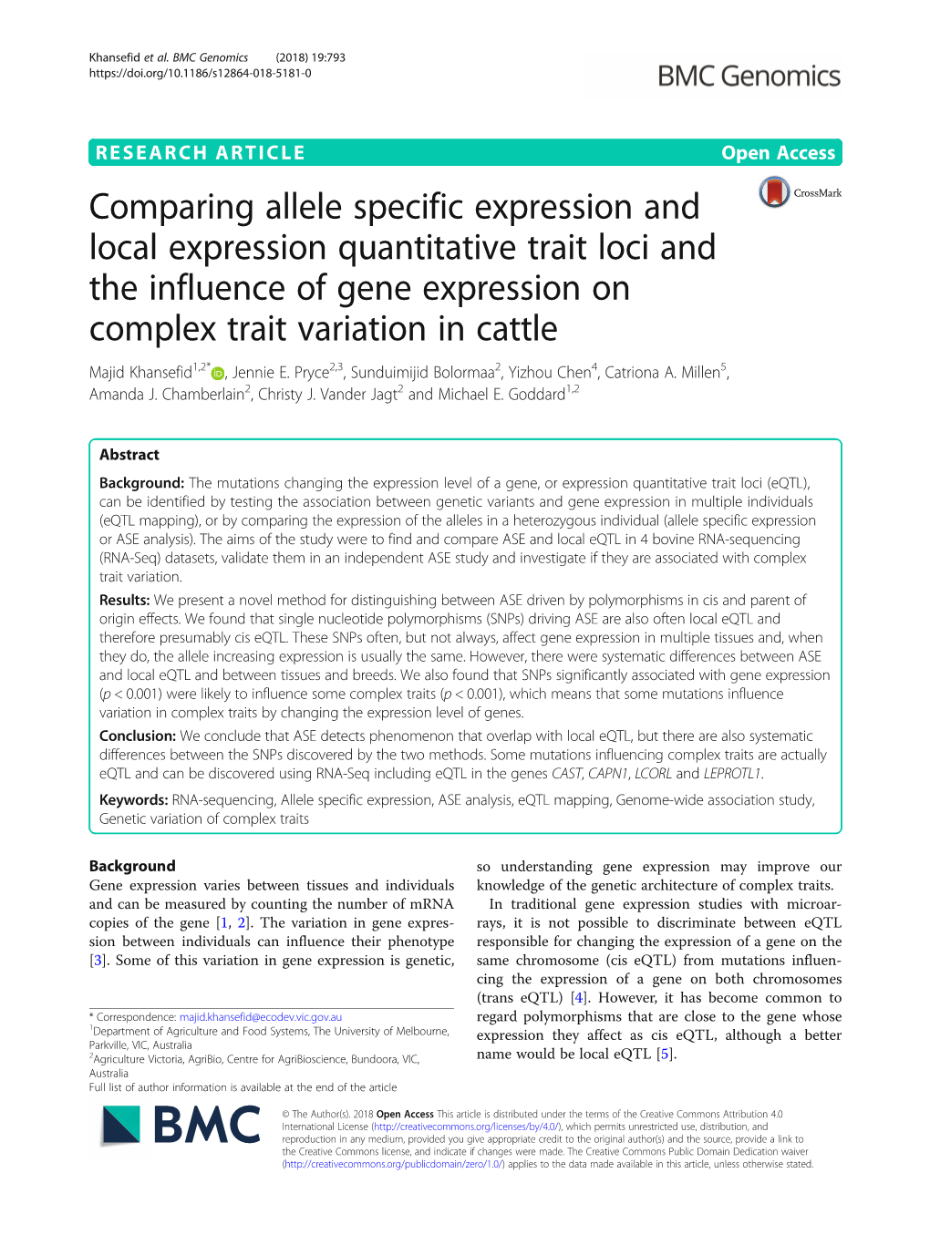 Comparing Allele Specific Expression and Local Expression Quantitative