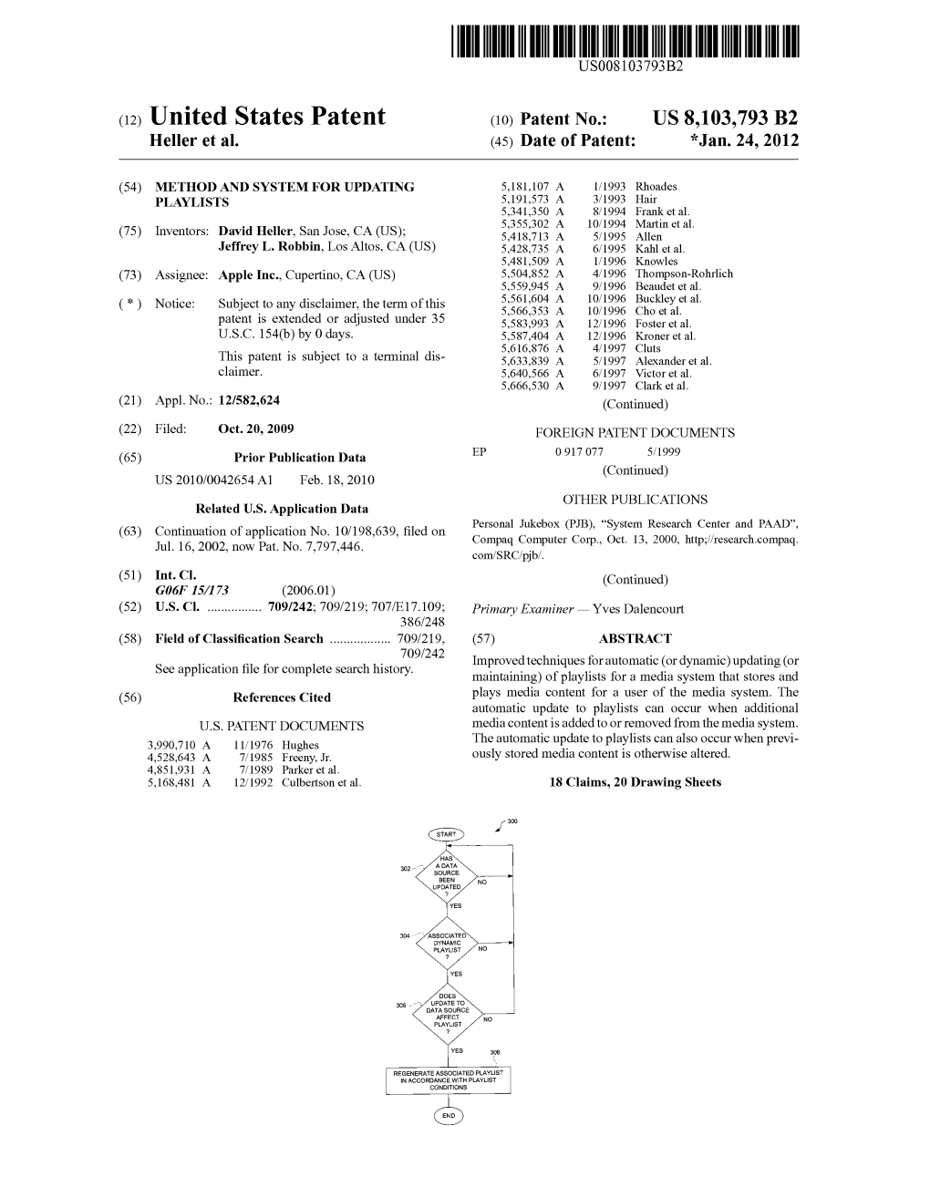 (12) United States Patent (10) Patent No.: US 8,103,793 B2 Heller Et Al