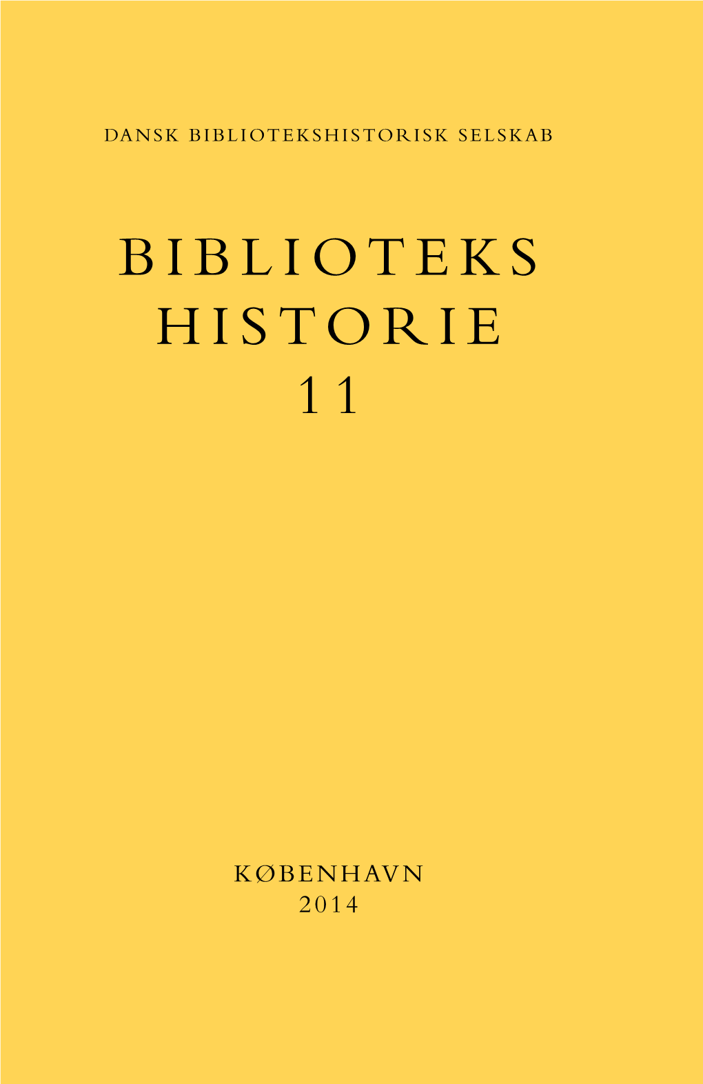 Biblioteks Historie 11