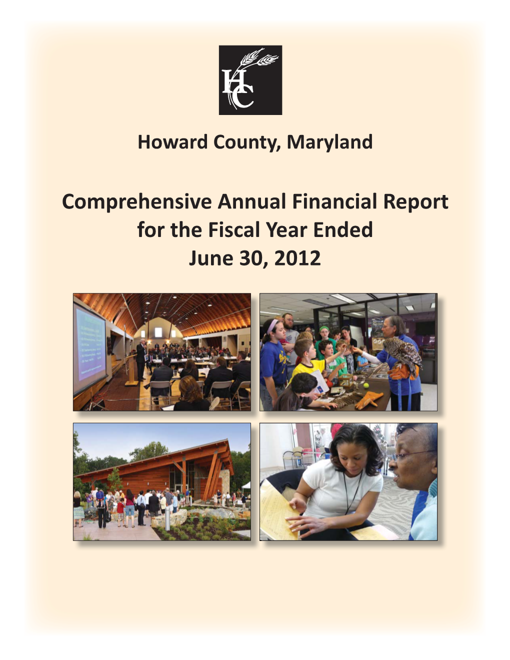 Comprehensive Annual Financial Report, FY2012