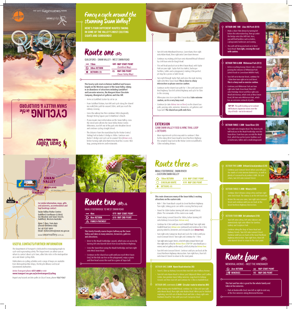 Swan Valley Cycle Brochure