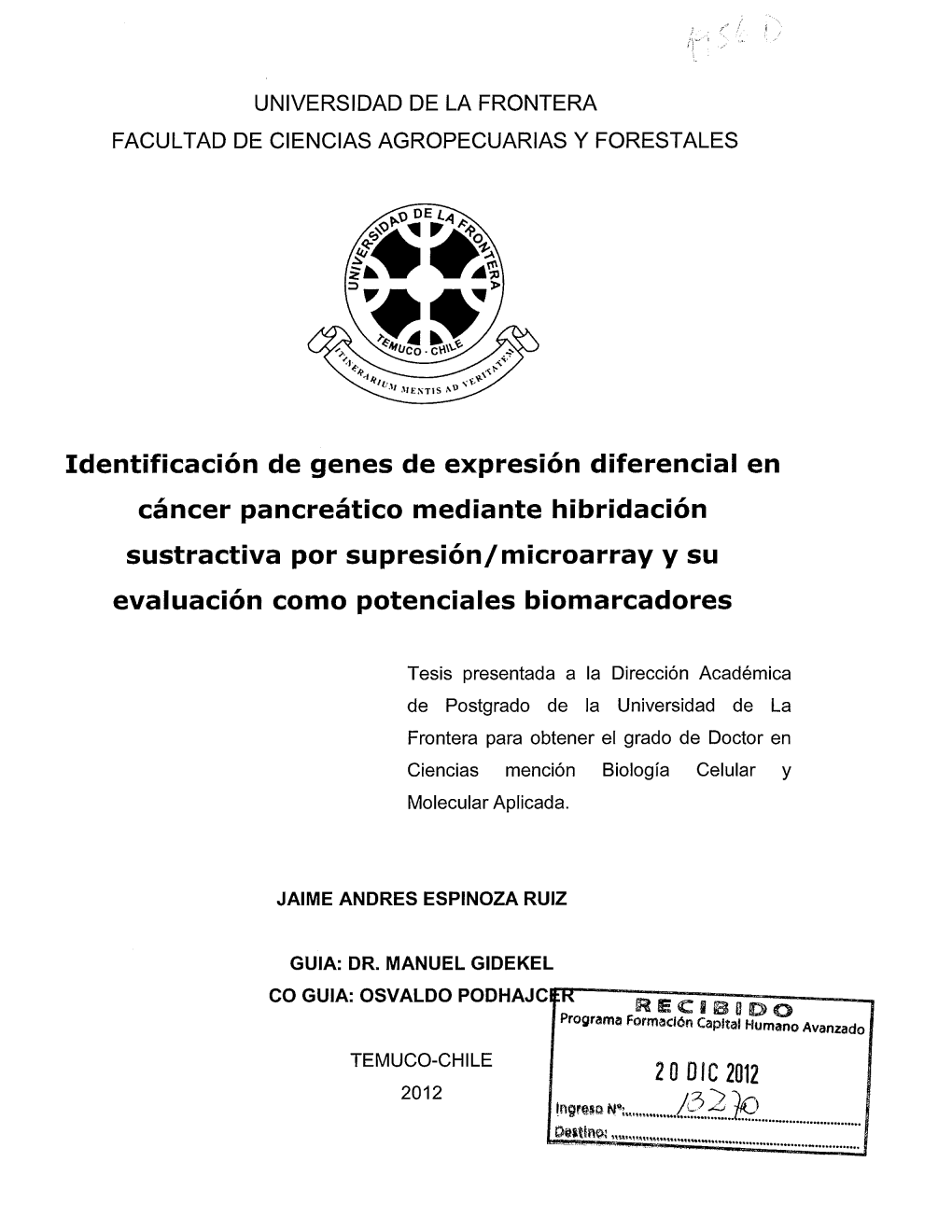 Identificación De Genes De Expresión Diferencial En Cáncer Pancreático