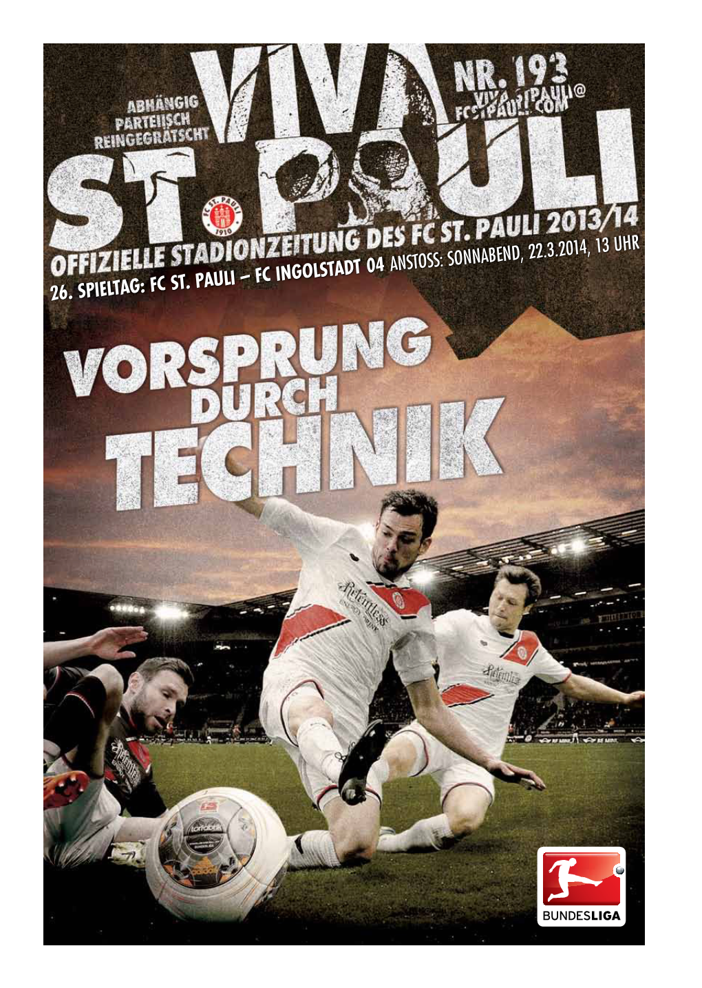 26. Spieltag: FC St. Pauli – FC Ingolstadt 04 Anstoss