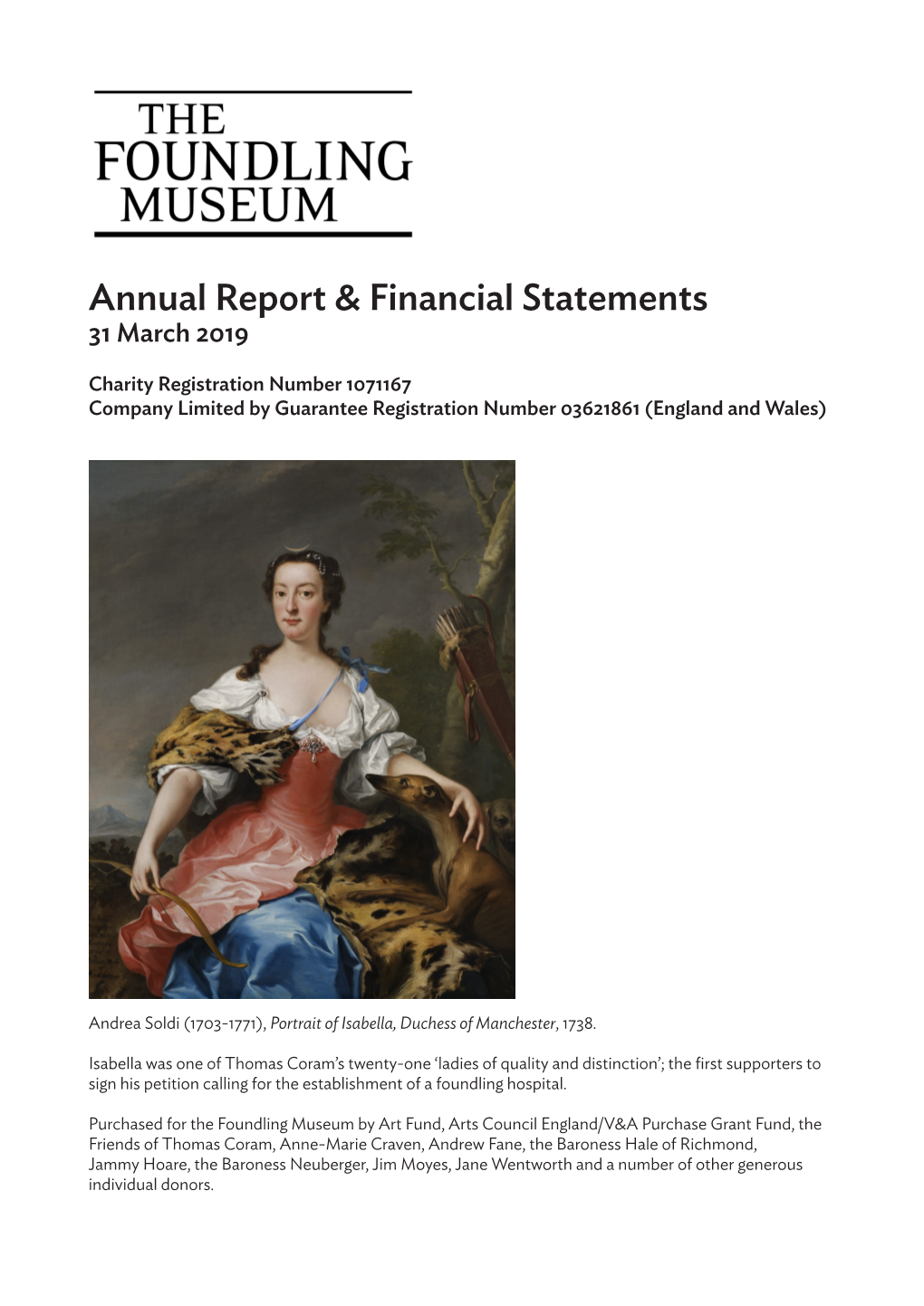 2019 Annual Report & Financial Statements