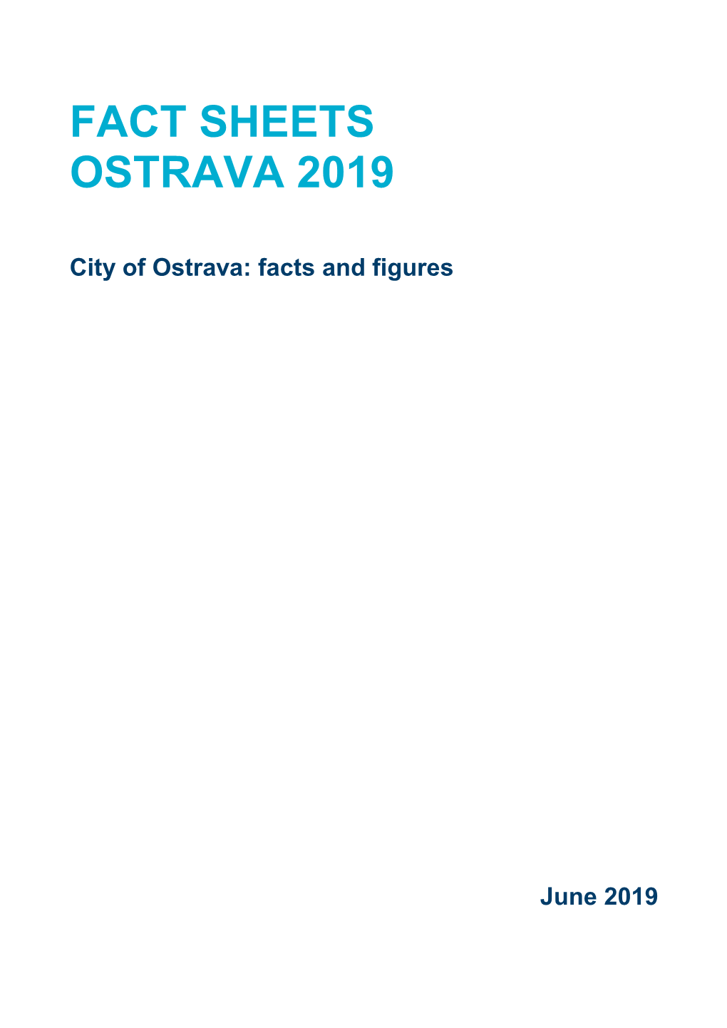 Fact Sheets Ostrava 2019