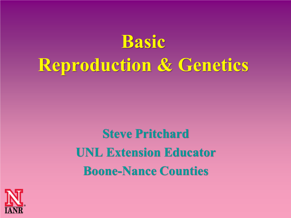 Reproduction & Genetics