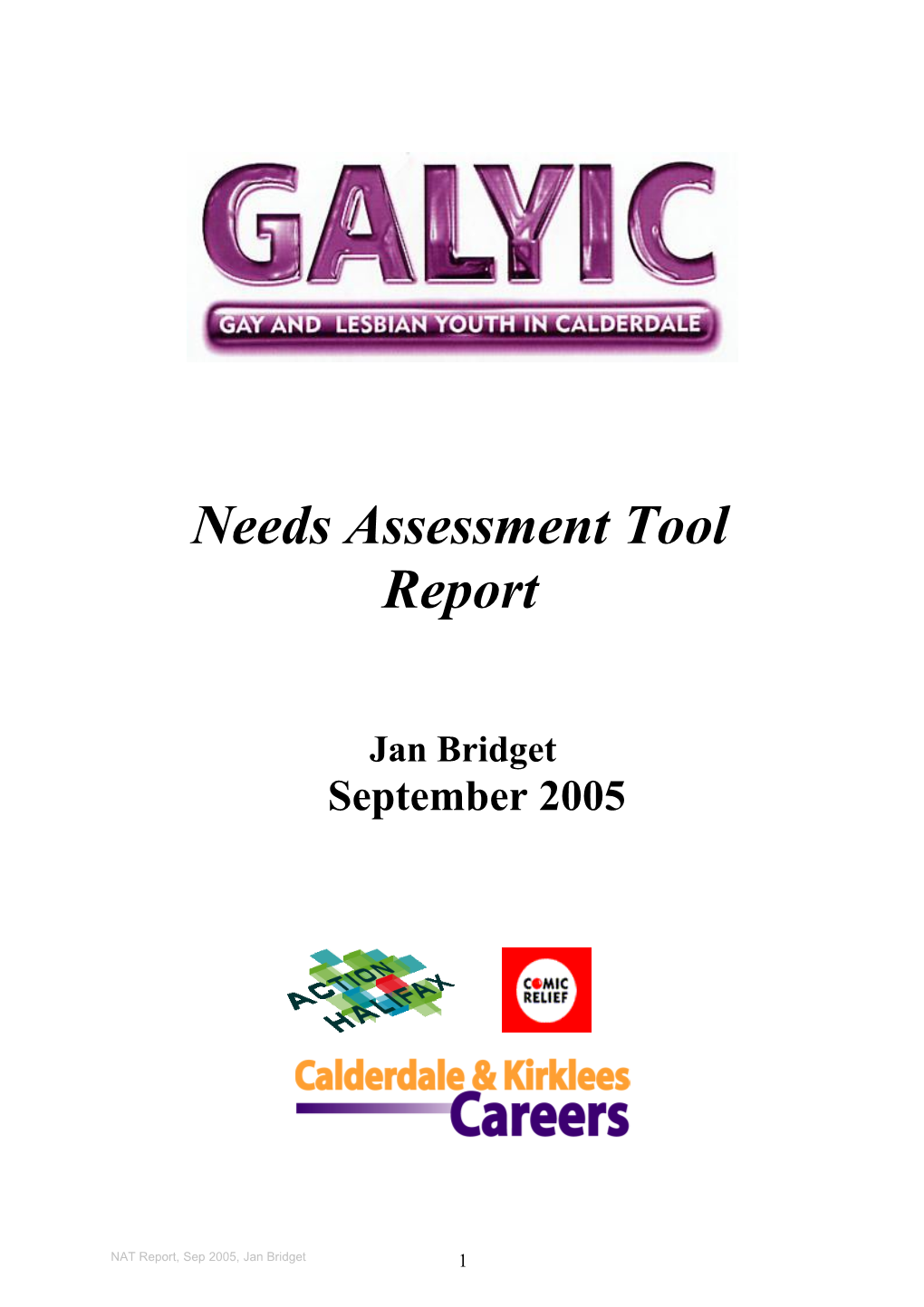 Brief Analysis of Galyic Needs Assessment Tool