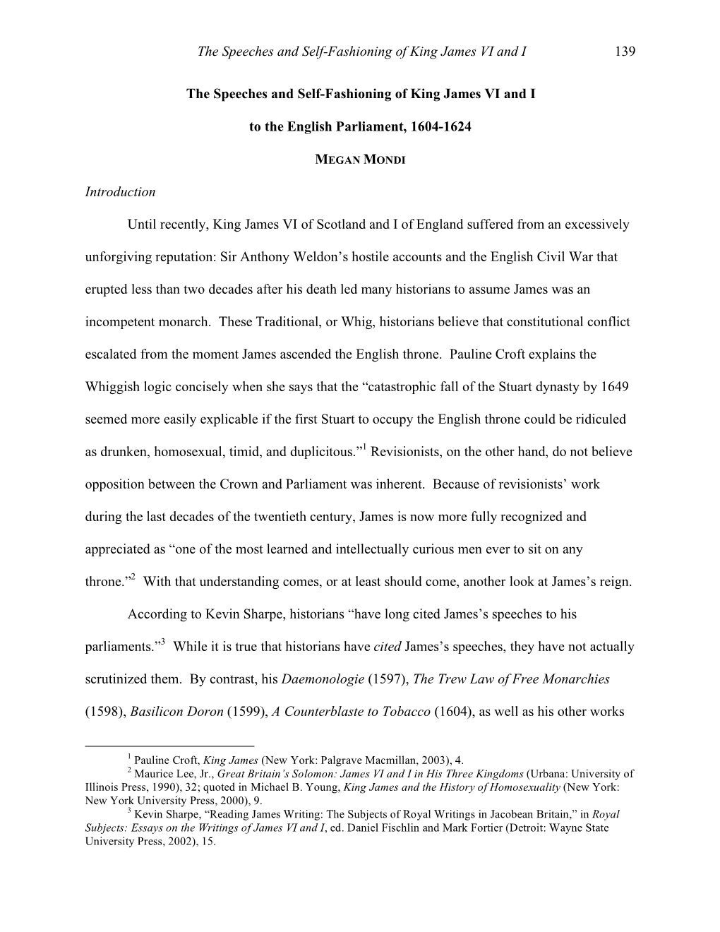 The Speeches and Self-Fashioning of King James VI and Ito the English Parliament, 1604-1624