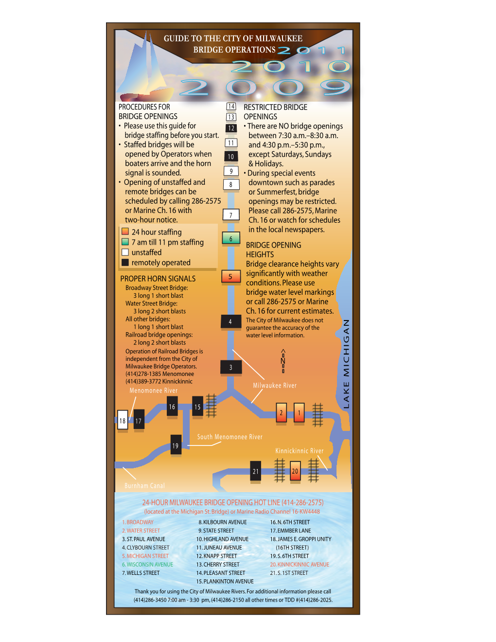 Guide to the City of Milwaukee Bridge Operations