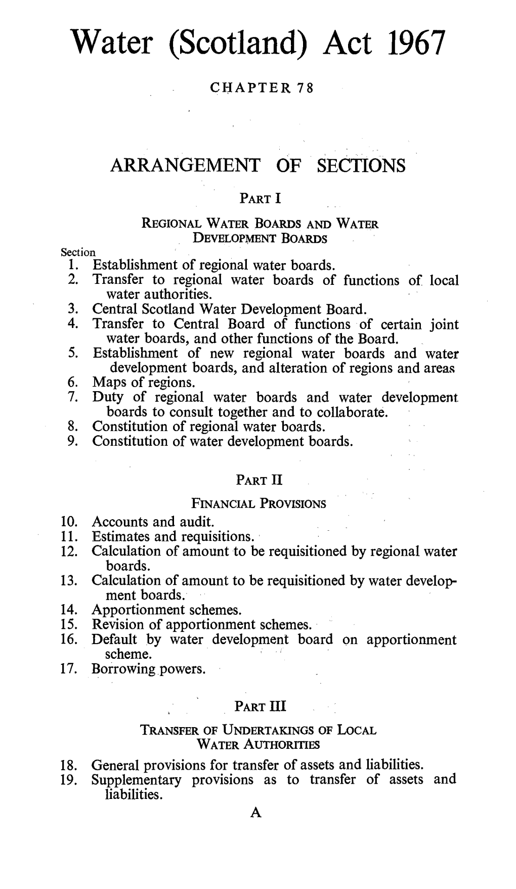Water (Scotland) Act 1967