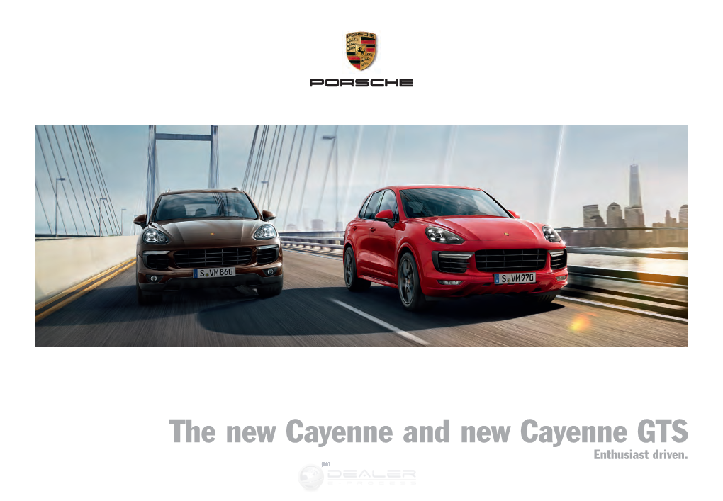 The New Cayenne and New Cayenne GTS FOUR UNCOMPROMISED®, and the Model Printing