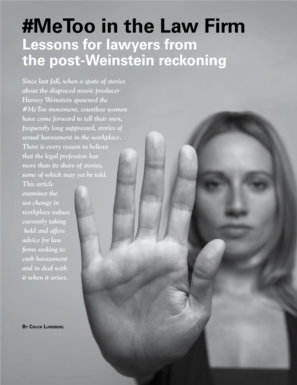 Metoo in the Law Firm Lessons for Lawyers from the Post-Weinstein Reckoning