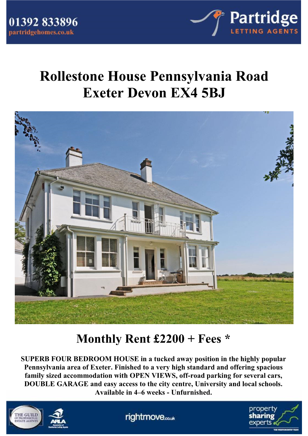 Rollestone House Pennsylvania Road Exeter Devon EX4 5BJ