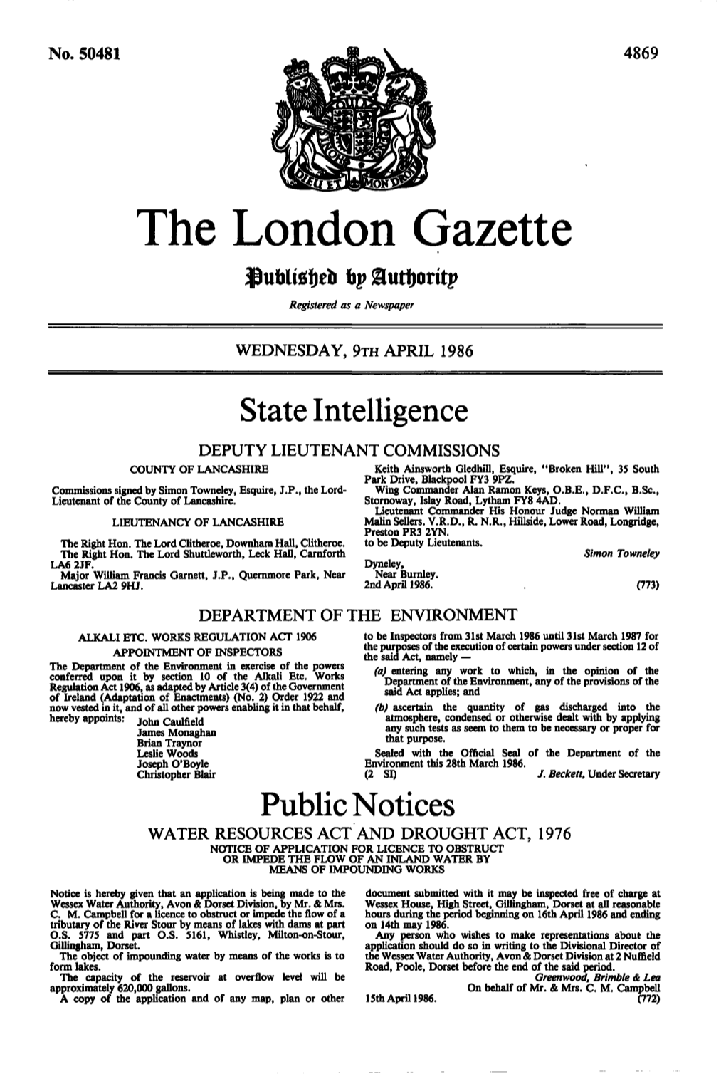 The London Gazette