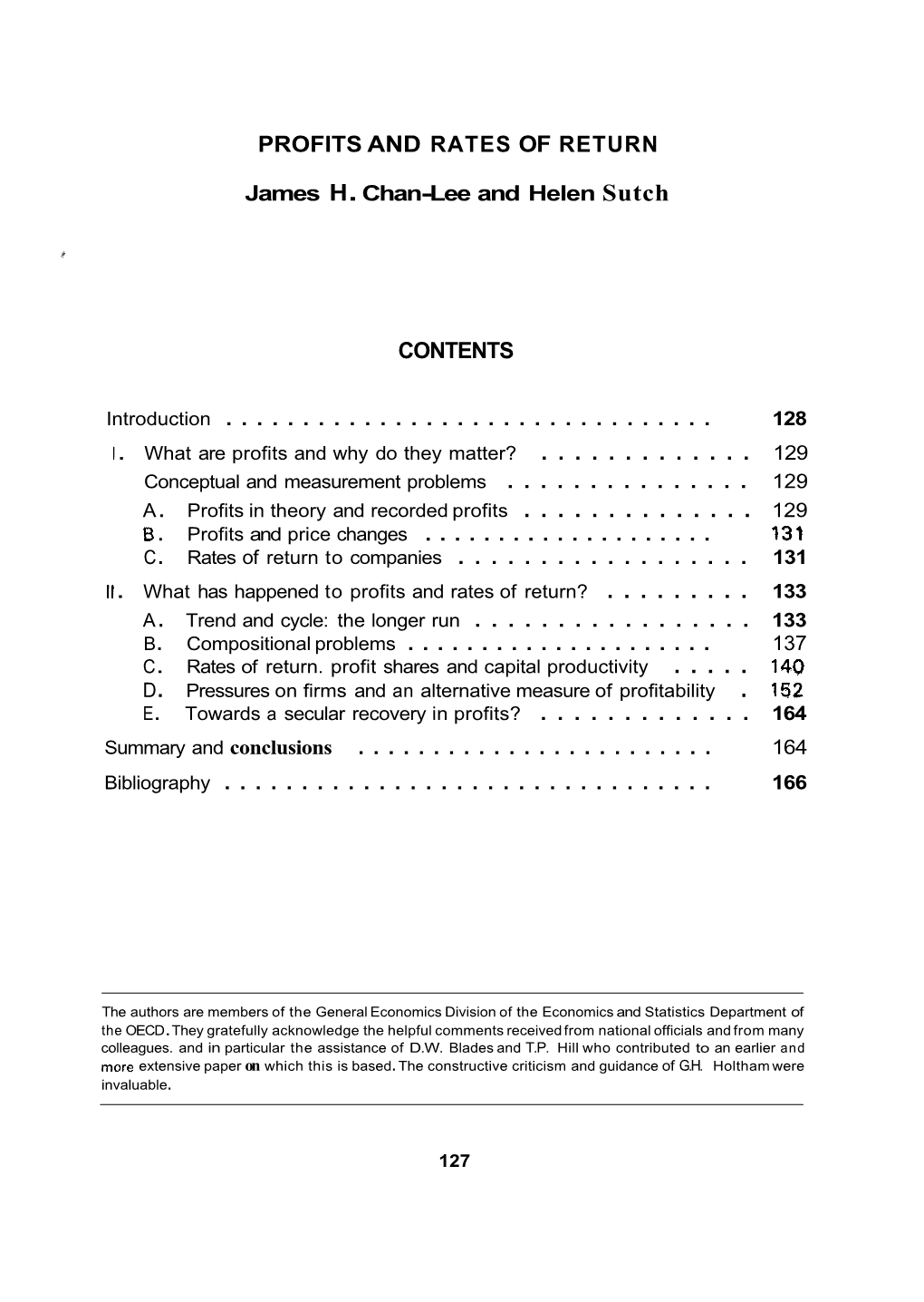 Profits and Rates of Return