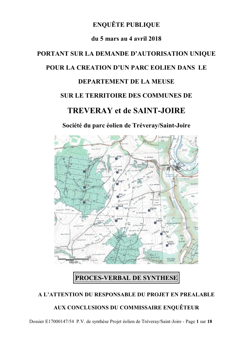 Rapport De Synthèse Éolien Tréveray Saint-Joire-1.Pdf