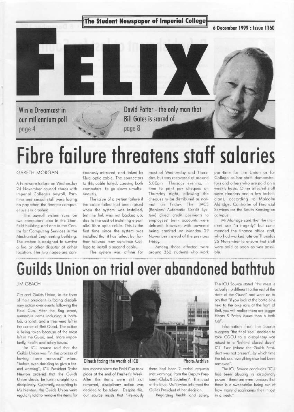 Felix Issue 1131, 1999