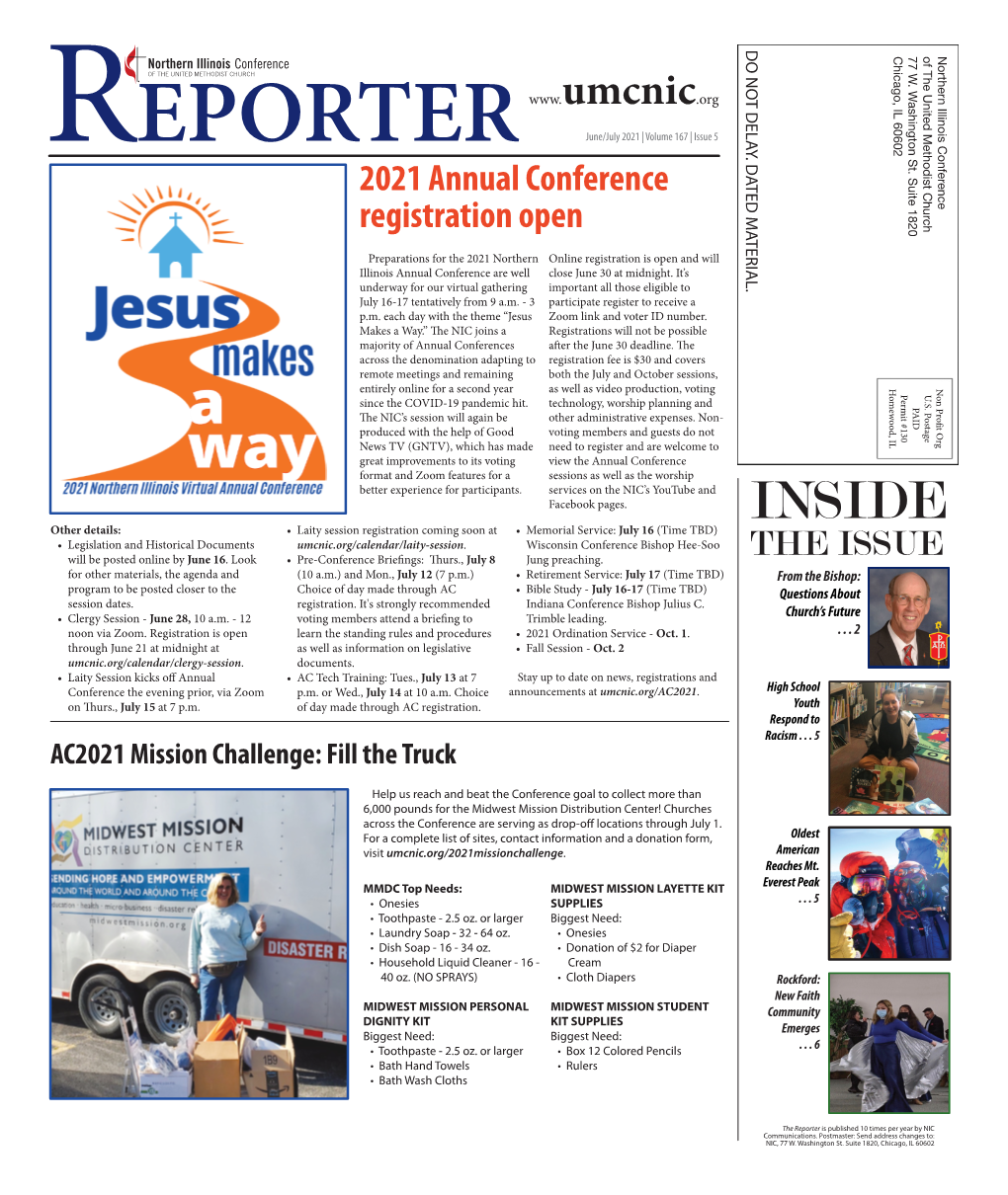 REPORTER June/July 2021 | Volume 167 | Issue 5