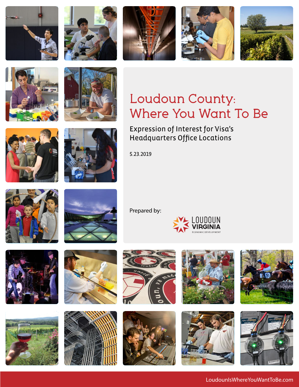 Loudoun County: Where You Want to Be Expression of Interest for Visa’S Headquarters Office Locations
