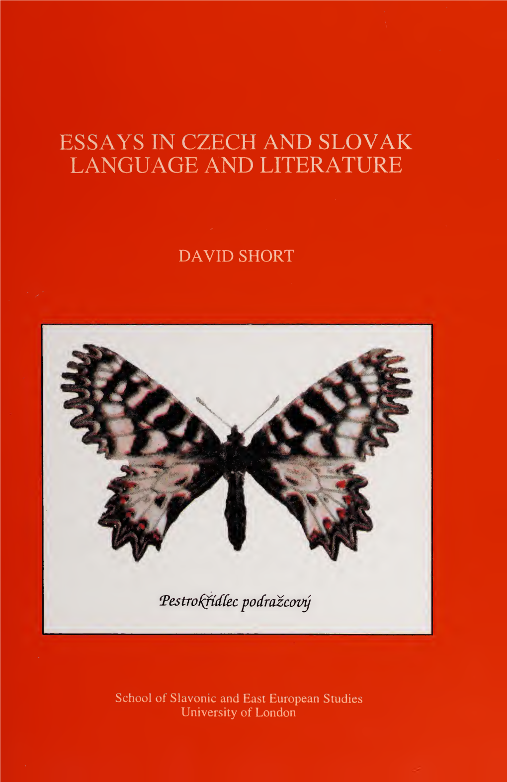 Essays in Czech and Slovak Language and Literature