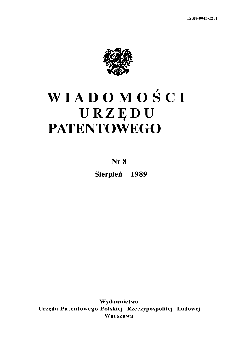 Wiadomości Urzędu Patentowego