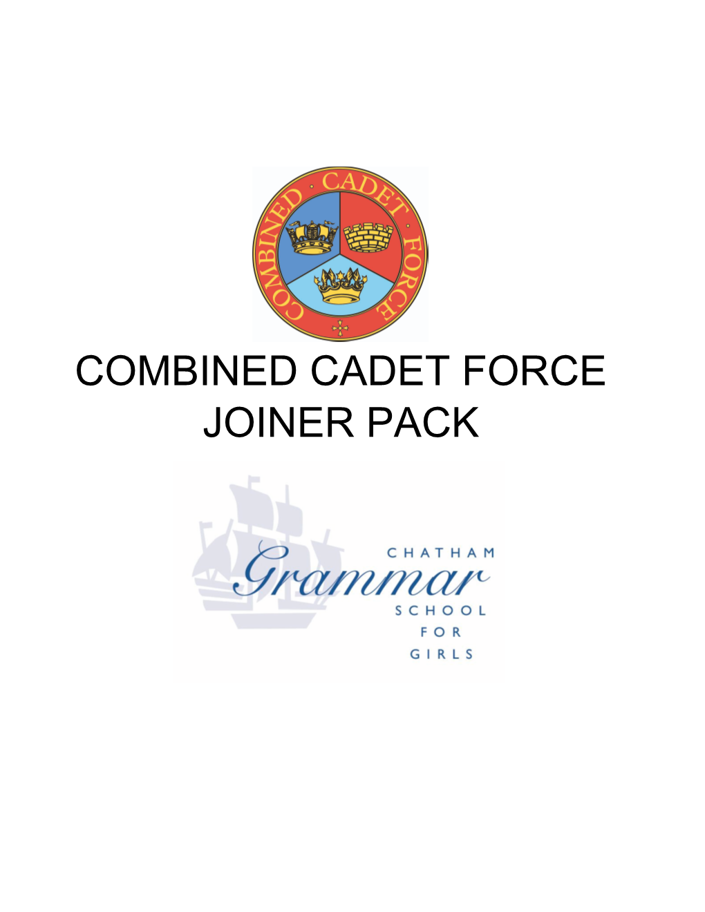 Combined Cadet Force Joiner Pack