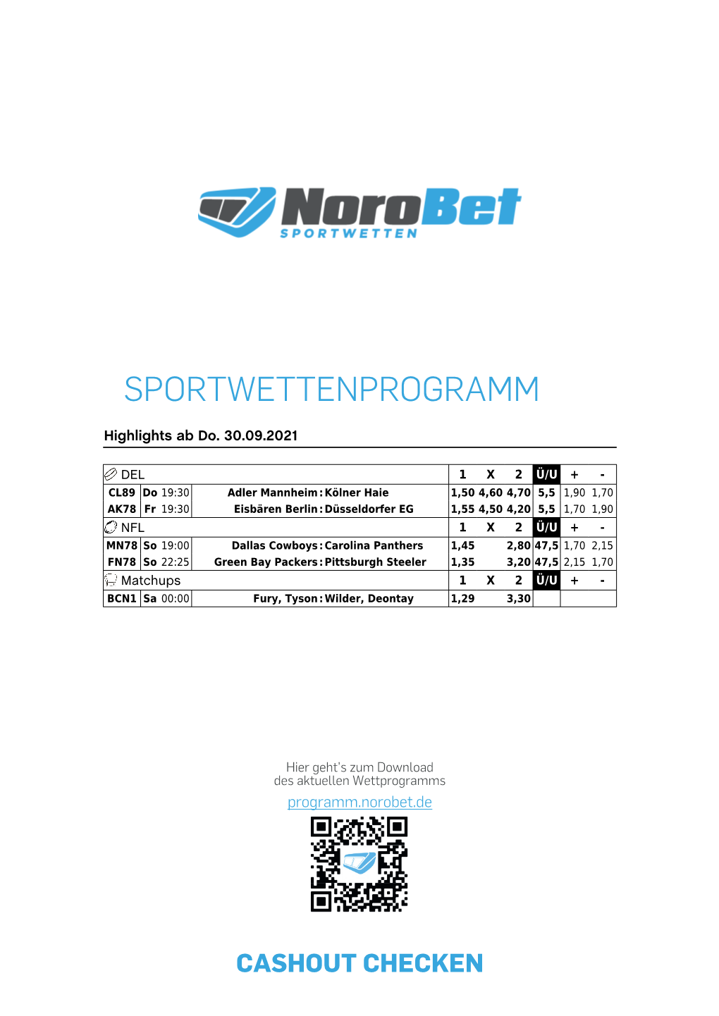 Sportwettenprogramm