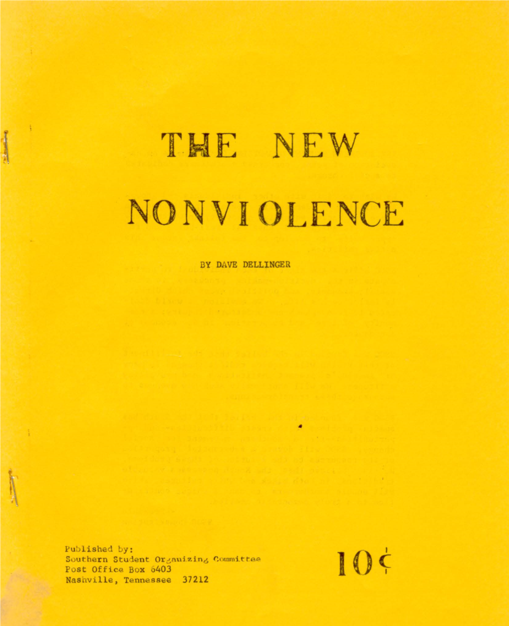 The New Nonviolence