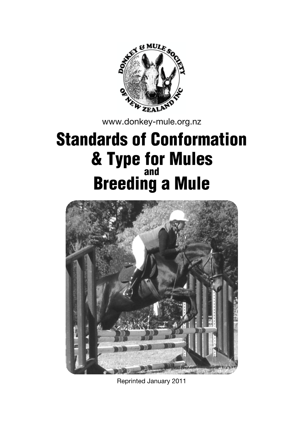 Standards of Conformation & Type for Mules Breeding a Mule